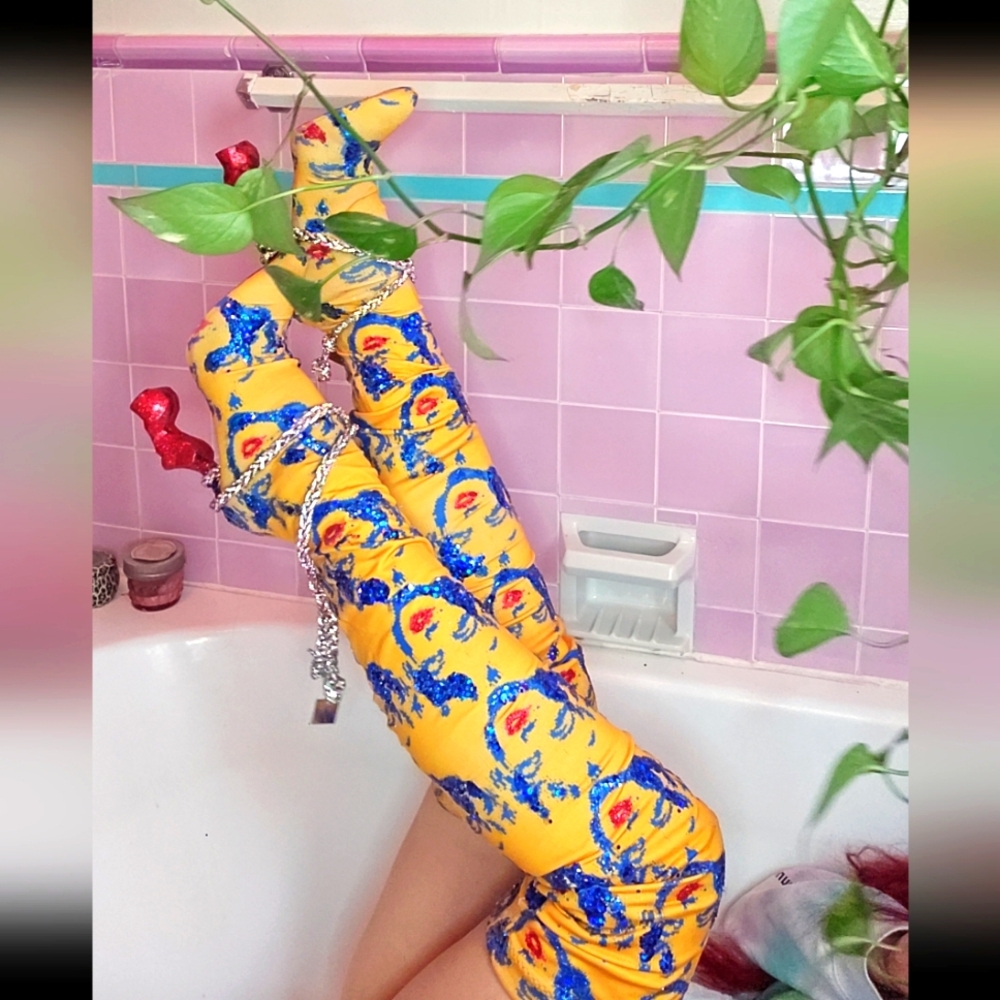 Unique custom made Marilyn Monroe print heels